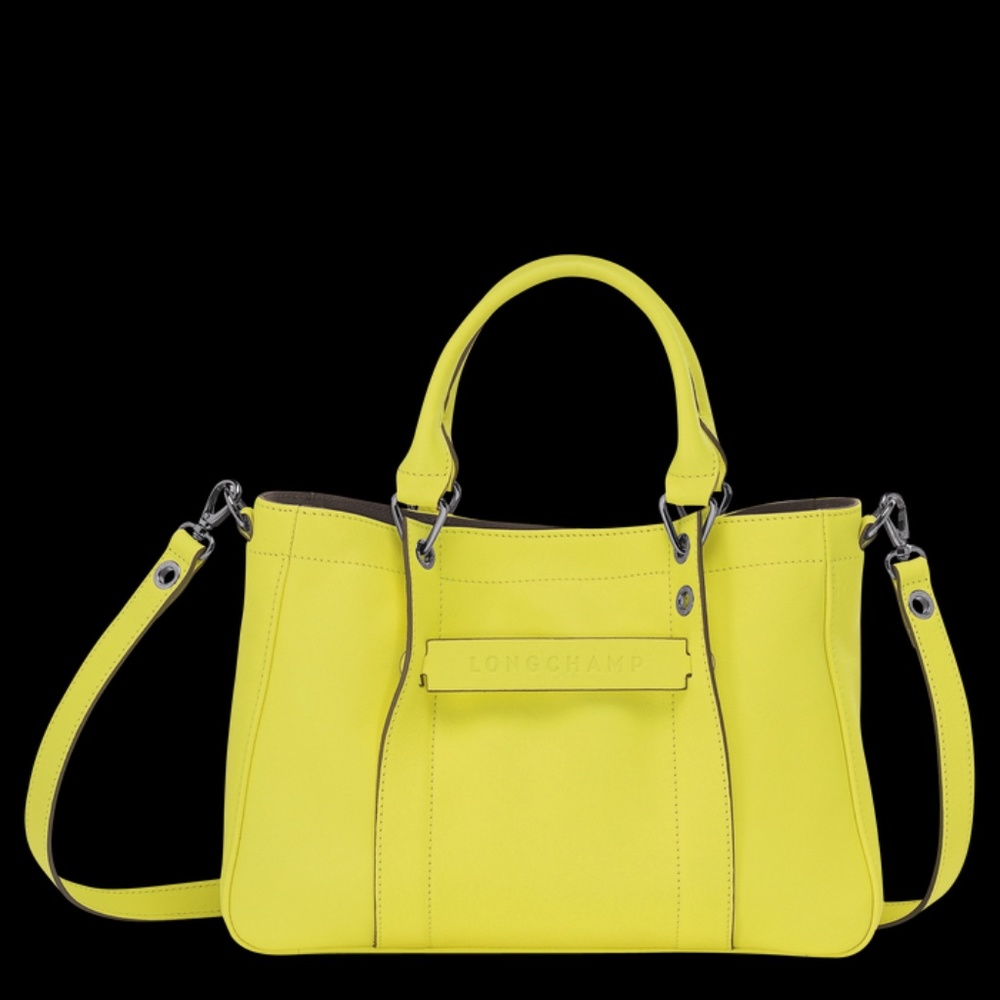 Longchamp 3D neon yellow tote bag